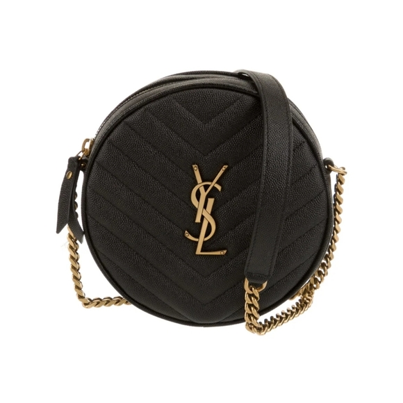 Yves Saint Laurent Paris Vinyle Round Camera Shoulder Bag - Picture 1 of 16